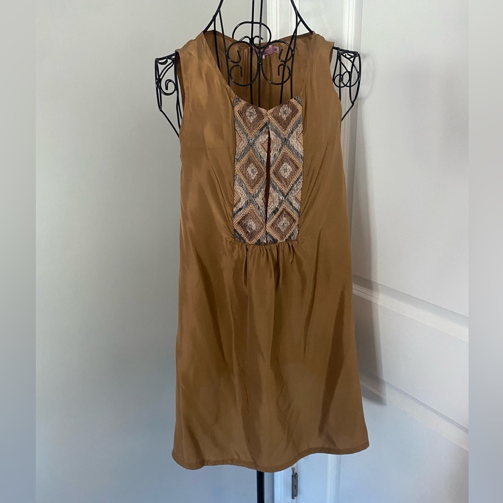 Calypso St Barth Silk Beaded Tunic Size Medium